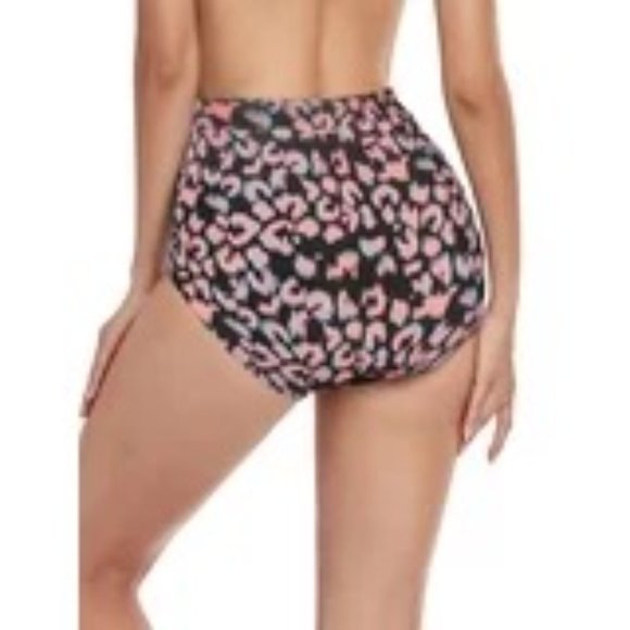 RELLECIGA Women's High Waisted Hipster Bikini Swimsuit Bottom Ruched Size L - Picture 13 of 13